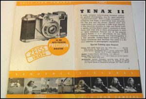 A 1930s advertisement for the Tenax II