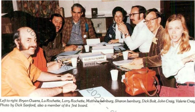 First PHSNE Board of Directors, 1973