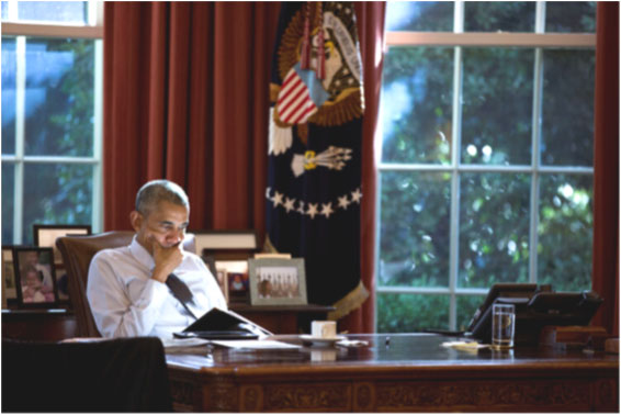 Pete Souza's photograph of Barack Obama