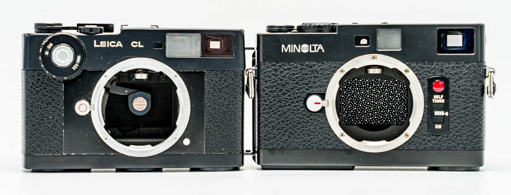 Minolta CLE interchangeable lens rangefinder